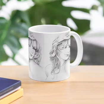 Портрет Кэтрин Дженкинс карандашом, Кофейная кружка, Кофейные чашки, Стеклянная кружка, Кружка с аниме, кружка для завтрака