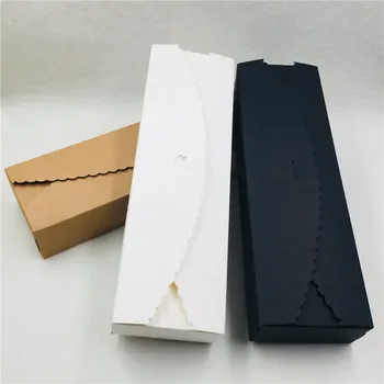 20 шт 23 * 7 * 4 см Коричневая белая черная Картонная коробка Крафт-коробка Свадебный подарок Коробки Конфет Упаковка Мыла Коробка для упаковки ювелирных изделий