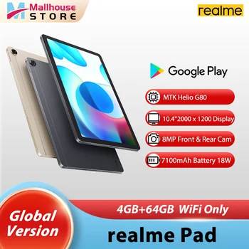 Глобальная версия realme Pad realme Android Tablet Helio G80 10,4 