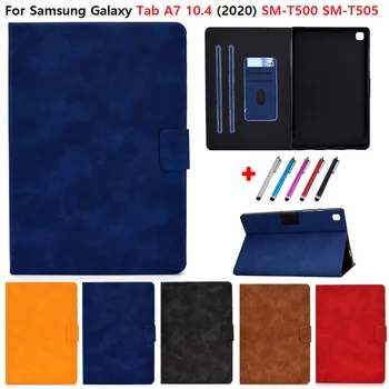Чехол для Samsung Galaxy Tab A7 10.4 2020 Cover SM-T500 SM-T505 SM-T507 T500 Funda Tablet Business Shell A 7 Coque Capa + Подарочная Ручка