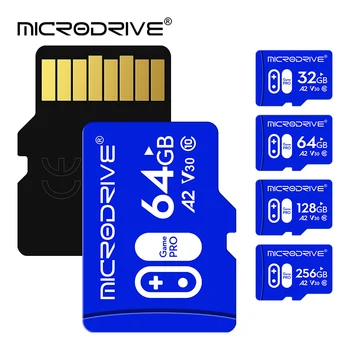 Высокоскоростная Карта памяти V30 U3 32GB 64GB Flash UHS-3 Micro Mini SD Card Для 4K HD Камеры/ телевизора/ Игры Nintendo /Беспилотного Летательного аппарата Gopro
