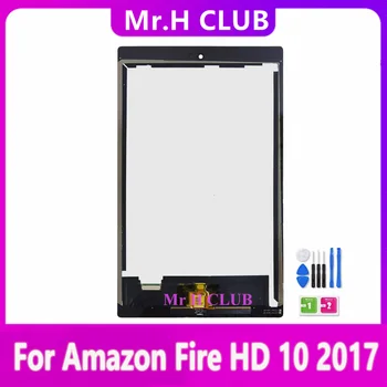 Для Amazon Kindle Fire HD10 HD 10 7-го Поколения SL056ZE 2017 Замена ЖК-дисплея С Сенсорной Панелью Дигитайзера В сборе