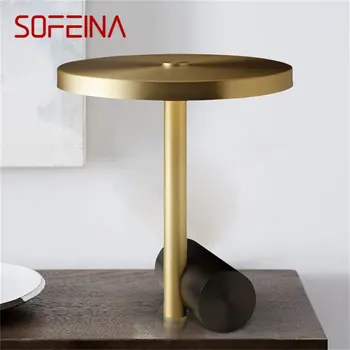 Современная скандинавская креативная Золотая настольная лампа SOFEINA, светодиодное настольное освещение для украшения дома и спальни