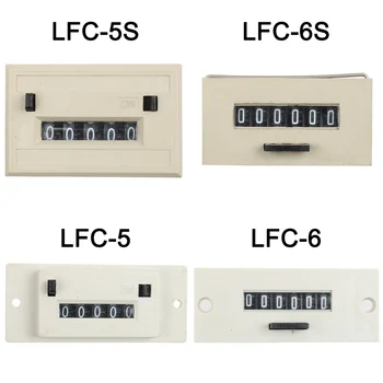 Электромагнитные переключатели счетчика LFC-6 LFC-6S/5/5S AC220V пластиковый корпус с блокировкой и кнопкой сброса для станка с ЧПУ 