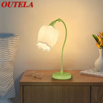 OUTELA Nordic LED Настольная лампа Креативное Настольное Освещение из зеленого Стекла Современный Декор Для Дома, гостиной, Прикроватной тумбочки в спальне