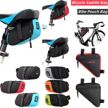 Велосипедная седельная сумка, водонепроницаемая велосипедная сумка, сумка для хранения мобильного телефона, сумка для телефона, Велосипедный задний фонарь, аксессуары для велосипедов