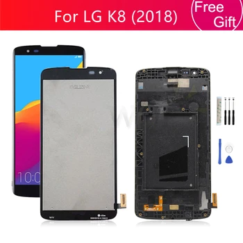 Для LG K8 2018 ЖК-дисплей с цифровым преобразователем сенсорного экрана в сборе с заменой рамки Для LG K9 LCD X210 Дисплей 5,0 