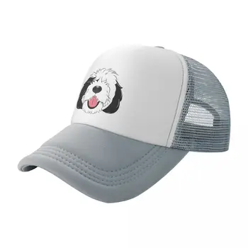 LOVE Black and White Sheepadoodle - Детская Голубая Бейсболка Sun Cap Hats Шляпа Для Мужчин Женская