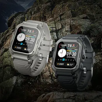 Смарт-часы H30 с квадратным экраном 1,85 дюйма, совместимые с Bluetooth, водонепроницаемые, с несколькими интеллектуальными напоминаниями, цифровые наручные часы с защитой 5,2 IP68
