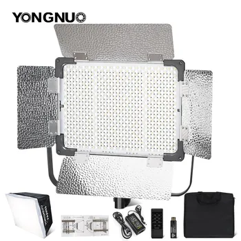 Yongnuo YN9000 3200-5600K Pro Camera Photo LED Video Light Заполняющая Лампа для Фотосъемки с Софтбоксом для Студийного Макияжа Vlog