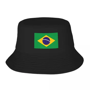 Шляпа рыбака с бразильским флагом для взрослых, мужские женские кепки, рыбацкая шляпа, шляпа для девочек и мальчиков