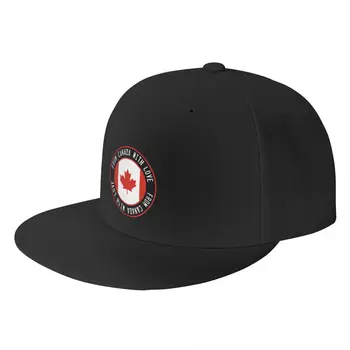Персонализированная бейсболка из Канады с любовью, плоская уличная бейсболка, женские и мужские регулируемые шляпы в стиле хип-хоп с гордостью Канадским флагом