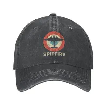 Хлопчатобумажная винтажная бейсболка пилота реактивного истребителя для мужчин и женщин, дышащая шляпа RAF Fighter WW2 War Spitfire Hat