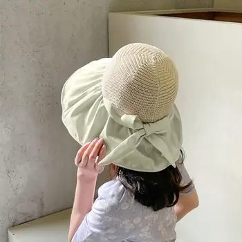 Женская шляпа, Плетеная Рыбацкая шляпа, Летняя Уличная кепка с защитой от ультрафиолета