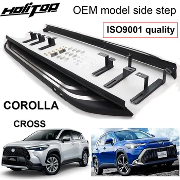 Новое поступление боковой подножки nerf bar подножка для Toyota COROLLA CROSS 2022 2023, от ISO9001 big factory, выдерживает нагрузку 200 кг