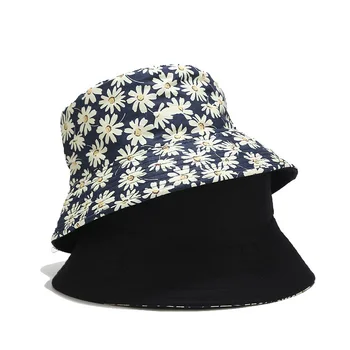 Двухсторонние Летние Рыбацкие кепки с цветочным принтом, Широкополые шляпы Gorro Pescador, Женская шляпа, Солнцезащитный козырек, Туристическая Шляпа, Панама