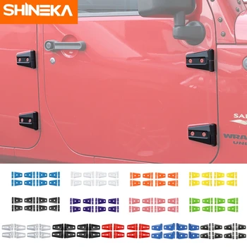 SHINEKA ABS Крышки Дверных Петель Автомобиля Комплект Защитной Отделки Jeep Wrangler JK 2007-2017 Unlimited Rubicon Sahara Спортивные Аксессуары