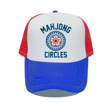 Фанаты Китайской Игры Маджонг Trucker Hat Tile One Dot Yat Tong Печатная Сетчатая Бейсболка Snapback Cap One Circle Wheel Tile Бейсбольные Шляпы YY508