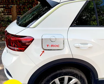 Для Volkswagen T-ROC 2018-2021 Высококачественная ABS хромированная крышка топливного бака декоративная нашивка с защитой от царапин автомобильные аксессуары