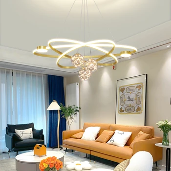 Потолочный светильник со звездами, лампа в гостиной, современный минимализм, скандинавский креатив, спальня, столовая, Освещение в комнате