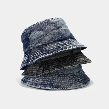 Шляпа японского ретро-дизайна для мужчин, женские шляпы-ведра, открытый солнцезащитный козырек, тонкие кепки для бассейна с простым лицом для женщин Tide