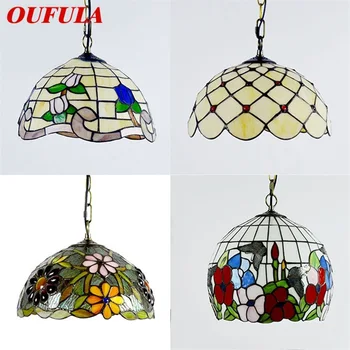 Подвесной светильник OUFULA Современные светодиодные креативные светильники Красочные декоративные для дома, гостиной, столовой