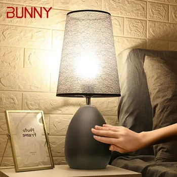 Настольная лампа BUNNY Nordic с креативным сенсорным затемнением, современный Простой настольный светильник для дома, гостиной, спальни, Прикроватного декора