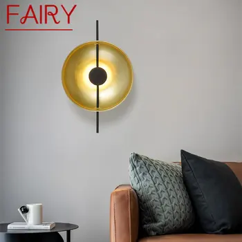 Сказочный Скандинавский интерьер, золотой настенный светильник, светодиодный, 3 цвета, современный простой Креативный светильник-бра для домашнего декора гостиной Спальни