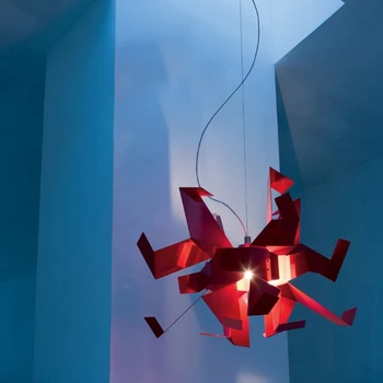 Современный креативный дизайн подвесной светильник белая тысяча бумажных журавликов оригами украшение спальни лампа освещения E27