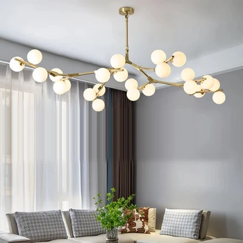 Ветки дерева Светодиодная люстра Подвесные светильники в американском стиле Промышленное подвесное освещение для гостиной спальни кухни домашнего декора