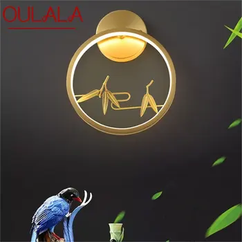 Медный светодиод OULALA Внутренние настенные светильники Современный роскошный дизайн Бра для дома гостиной коридора