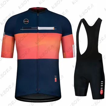 Новый летний комплект из джерси для велоспорта KBORA 2023 с коротким рукавом, мужская велосипедная одежда MTB Maillot Ropa Ciclismo, Дышащая велосипедная одежда