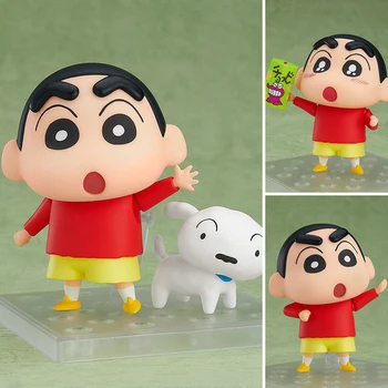 Аниме Crayon Shin-Chan & Shiro, милая фигурка Супер Сиро, Мультяшная коллекционная модель, Кукольный орнамент, Игрушки для детей, подарок