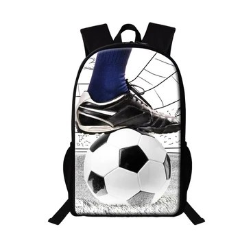 Школьные сумки с 3D футбольным рисунком, подростковый рюкзак для девочек, школьная сумка для мальчиков, футбольные спортивные мужские рюкзаки, детская сумка для книг