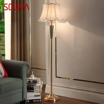 Современные керамические торшеры SOURA, Стоячие светодиодные настольные лампы Nordic Creative Fashion для домашнего декора гостиной Спальни