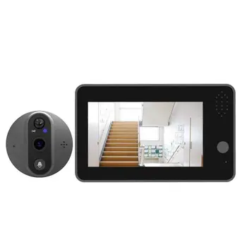 2023 3-Мегапиксельный видеодомофон Умный Дом Дверной звонок Камера Wifi 4,3-дюймовый HD IPS экран Ночной беспроводной вызов PIR Для IOS Andriod