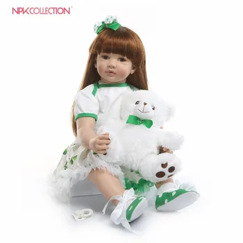 60 см Высококачественная виниловая силиконовая кукла-реборн, игрушка для новорожденных девочек, кукла-принцесса, подарок на день рождения, игрушка для игр перед сном