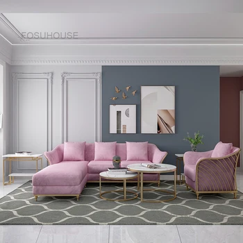Современные простые диваны для гостиной из новой ткани, мебель для гостиной в скандинавском стиле, небольшой семейный диван-кресло, роскошный гостиничный диван для отдыха.