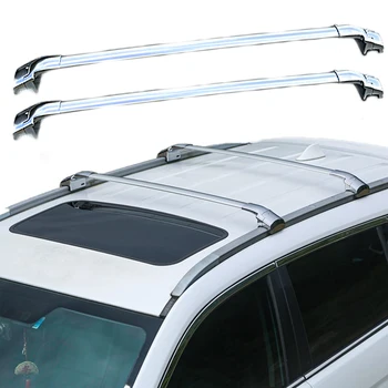 Подходит для Subaru Forester 2015-2023 Рейлинги Багажника На крыше Несущие Поперечины Перекладины Алюминий Серебро 2шт