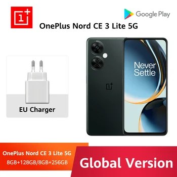 OnePlus Nord CE 3 Lite 5G Глобальная Версия 8GB 128GB Мобильный телефон 108-Мегапиксельная Камера SUPERVOOC 67W Аккумулятор 5000 мАч Мобильный Телефон