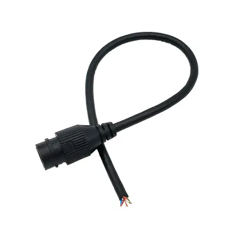5ШТ Круглый водонепроницаемый кабель RJ45 8C для камер видеонаблюдения Черный водонепроницаемый кабель для сетевых камер с экранированием