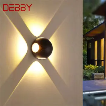 DEBBY Современный Простой Настенный Светильник LED Outdoor Водонепроницаемый IP65 Внешние Бра для Декора Двора Балкона Коридорных Светильников