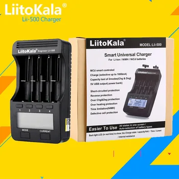 Liitokala Lii-500 PD4 PD2 Lii-S8 NiMH Литиевая Батарея Зарядное Устройство 3,7 В 18650 18350 18500 17500 21700 26650 1,2 В AA AAA ЖК-Зарядное Устройство