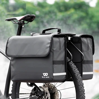 Сумка для велосипедных задних сидений Большой емкости, переноски для велосипедов, багажные сумки, багажники, водонепроницаемая велосипедная сумка