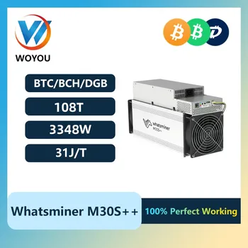 Новый WhatsMiner M30S ++ 108-й / S 110-й / S 102-й / s 100-й / s M30S + + Bitcoin Crypto Btc Майнинговая Машина Asic Miner Bitcoin