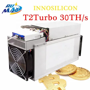 Использованный блок питания Innosilicon T2T 30T Double barrel sha256 asic miner 30Th / s bitcoin BTC Mining machine Лучше, чем Antminer WhatsMiner